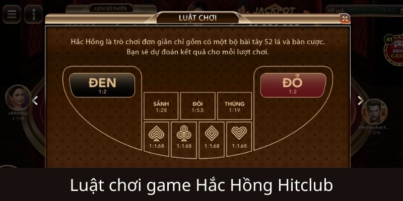 Hướng dẫn chơi Hắc Hồng Hitclub chi tiết cho người mới