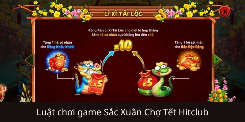 Luật tham gia sắc xuân chợ tết Hitclub đơn giản